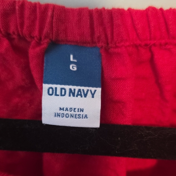 Old Navy Red Textured Blouse - Picture 2 of 4
